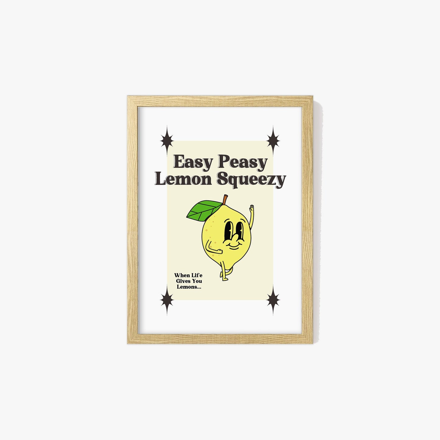 Retro Easy Peasy Lemon Squeezy Print