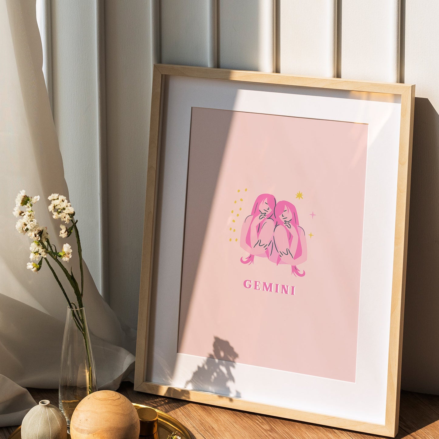 Gemini Pink Print