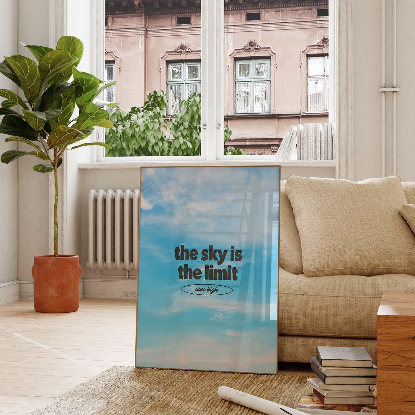 Retro The Sky Is The Limit Print