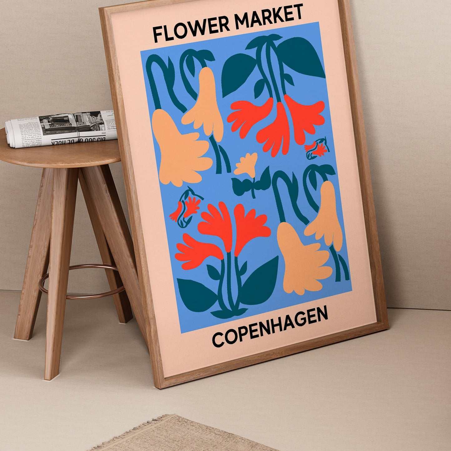 Flower Market Copenhagen Print