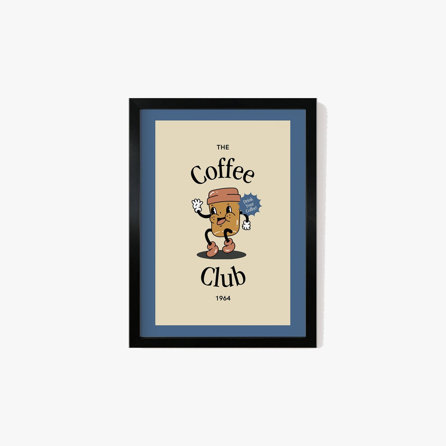 Retro Coffee Club Print