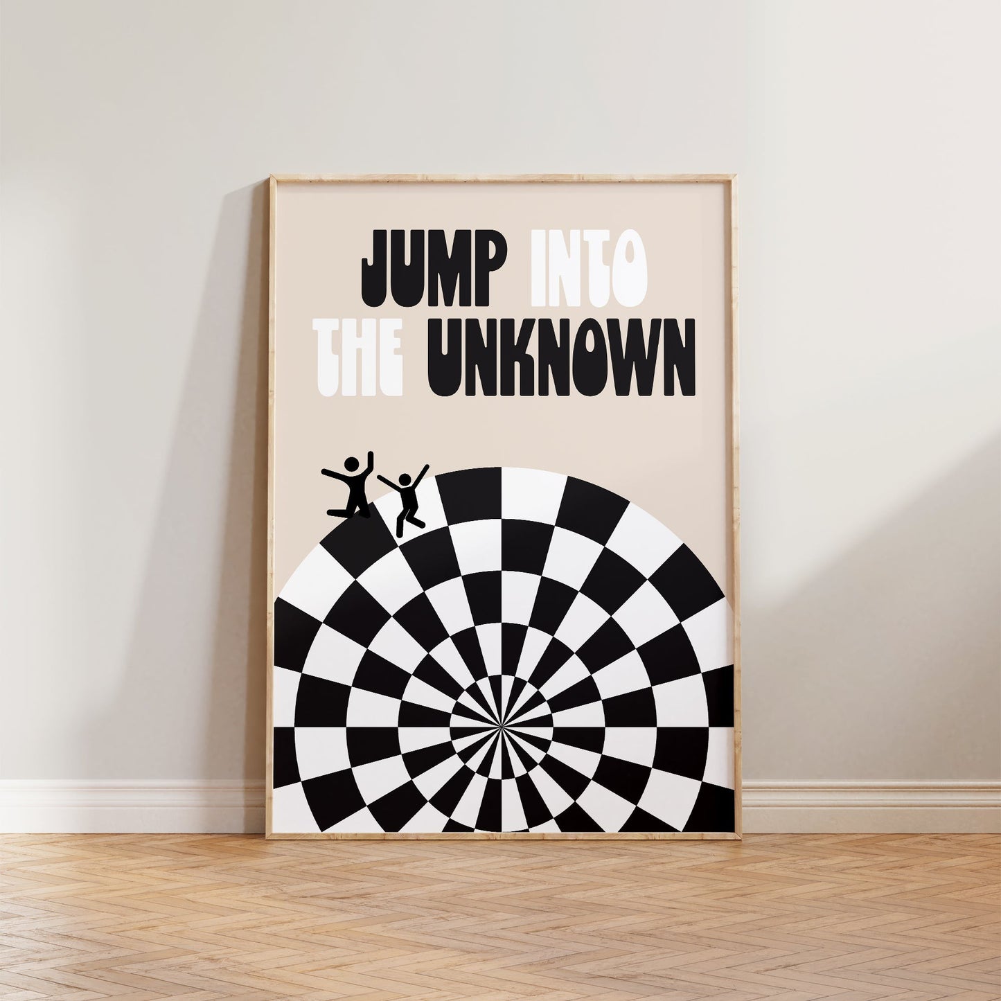 Checkered Jump Into The Unknown Print