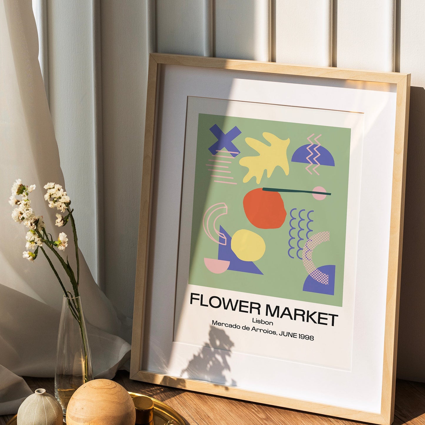 Flower Market Lisbon Print