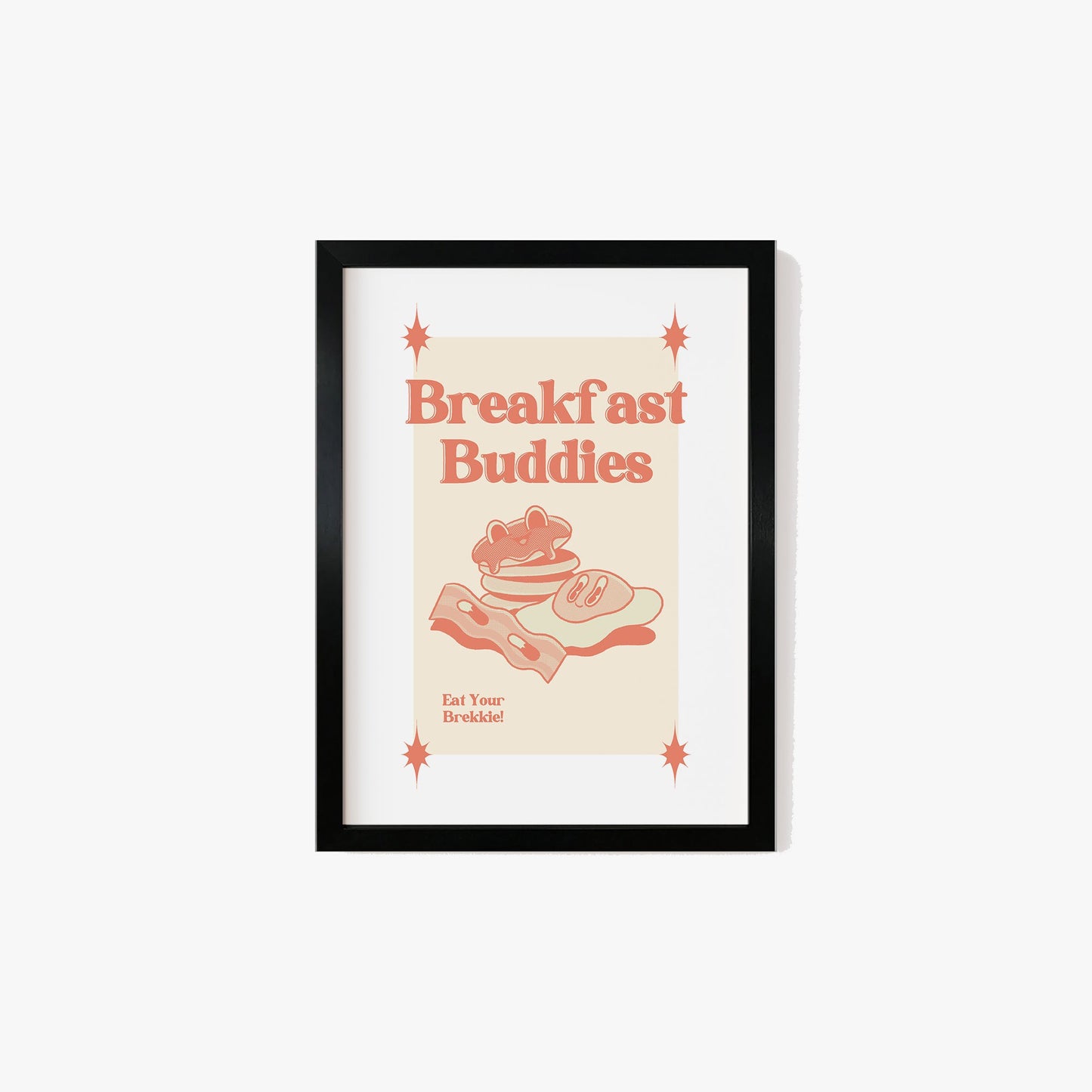 Retro Breakfast Buddies Print