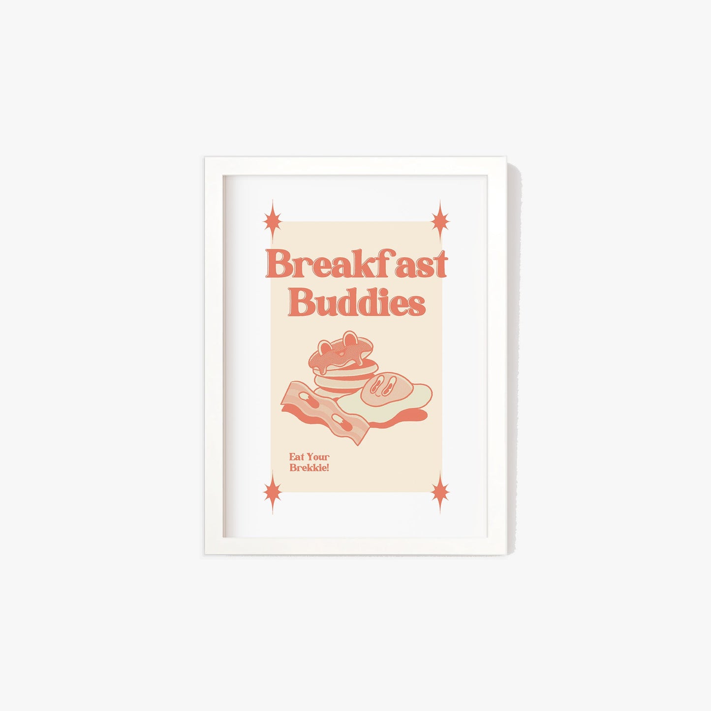 Retro Breakfast Buddies Print