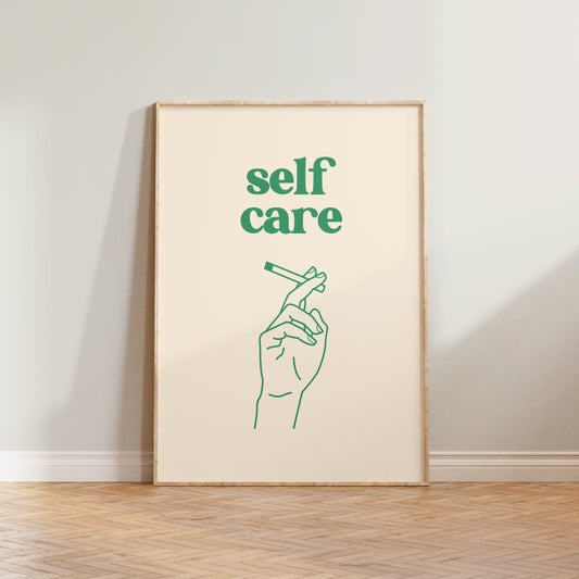 Self Care Smoking Print