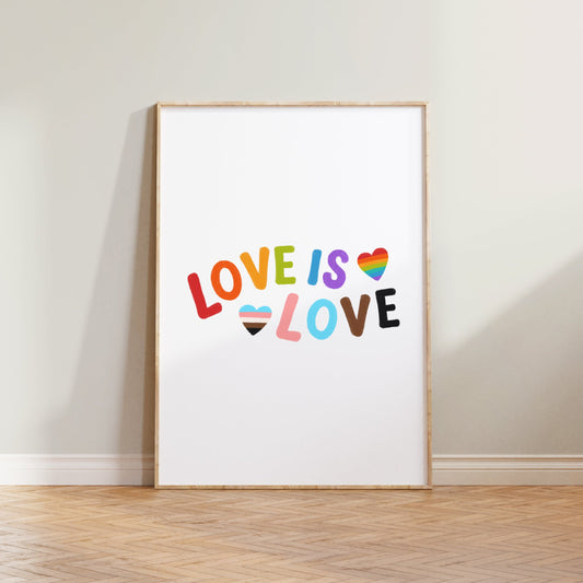 Love Is Love Pride Print