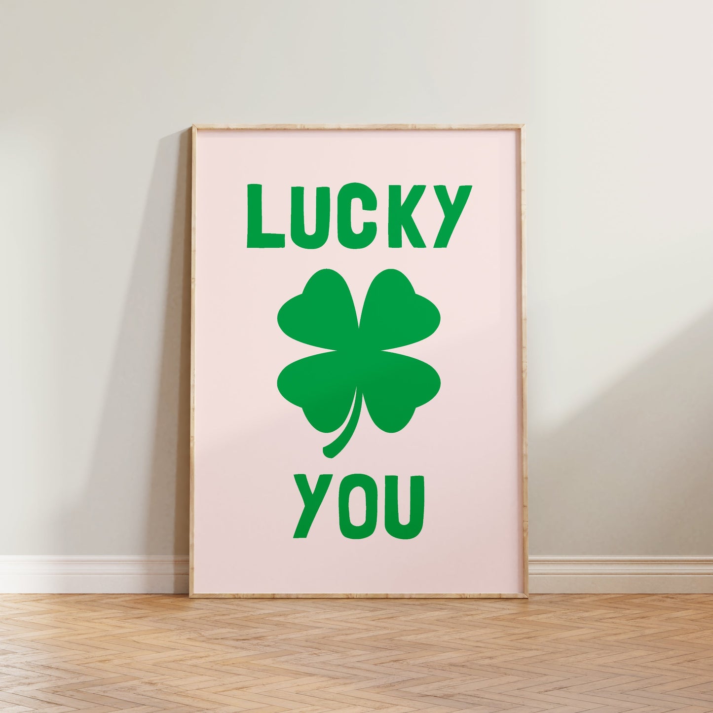 Lucky You Clover Print