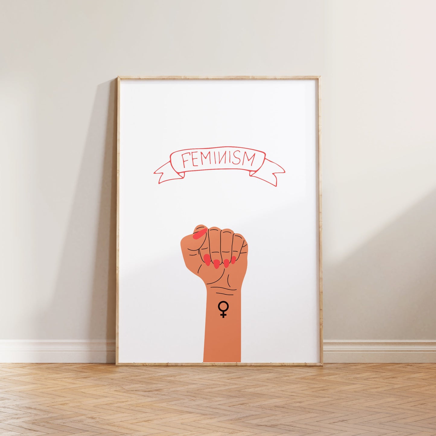 Feminist Fist Print