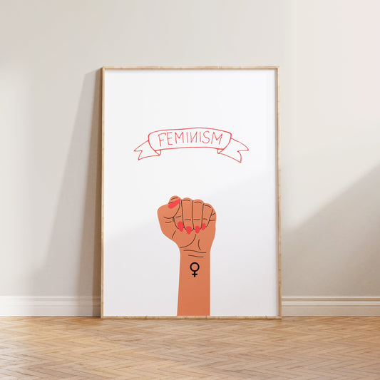 Feminist Fist Print