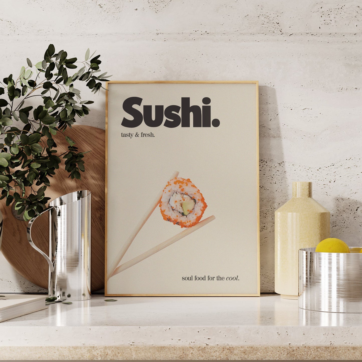 Retro Sushi Print