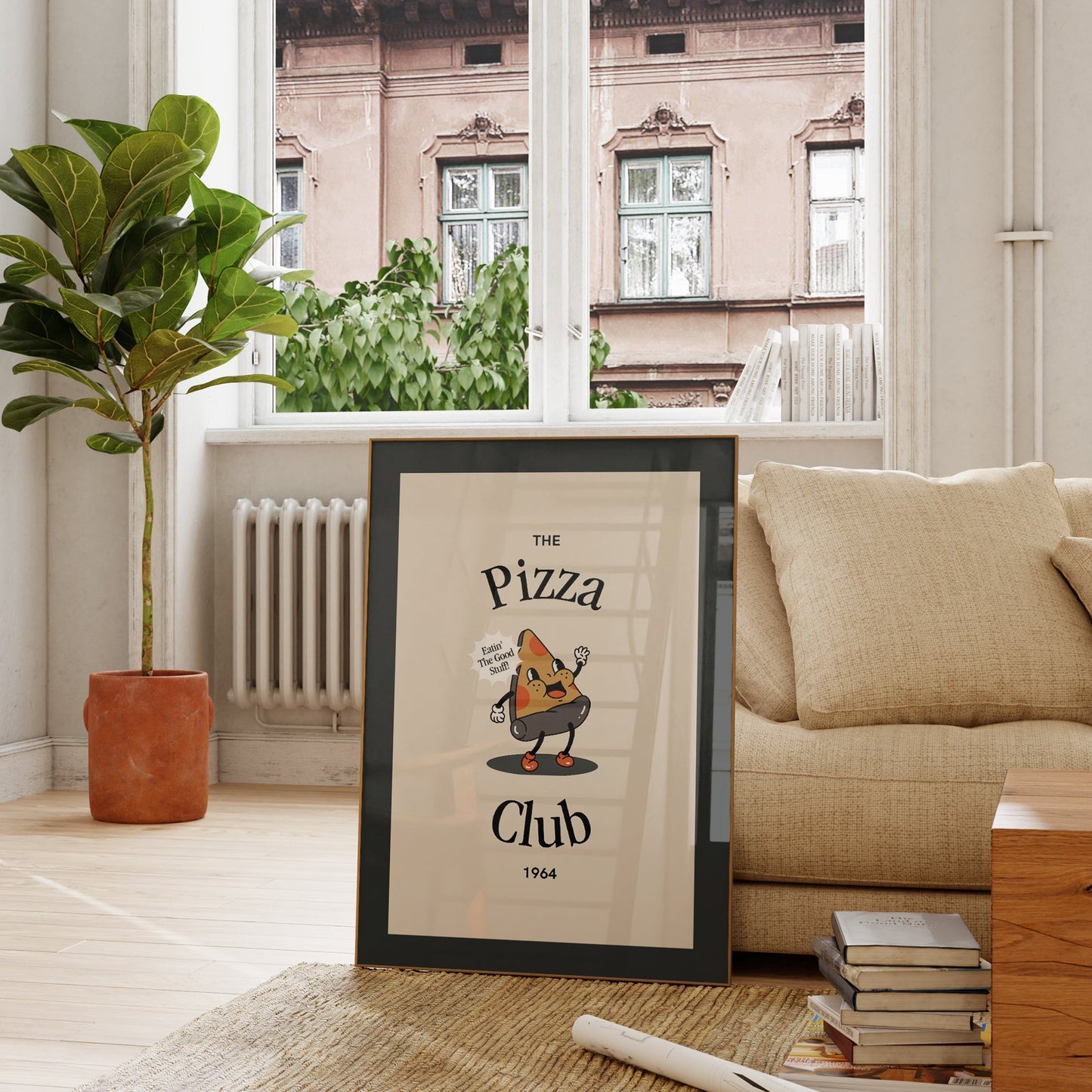 Retro Pizza Club Print