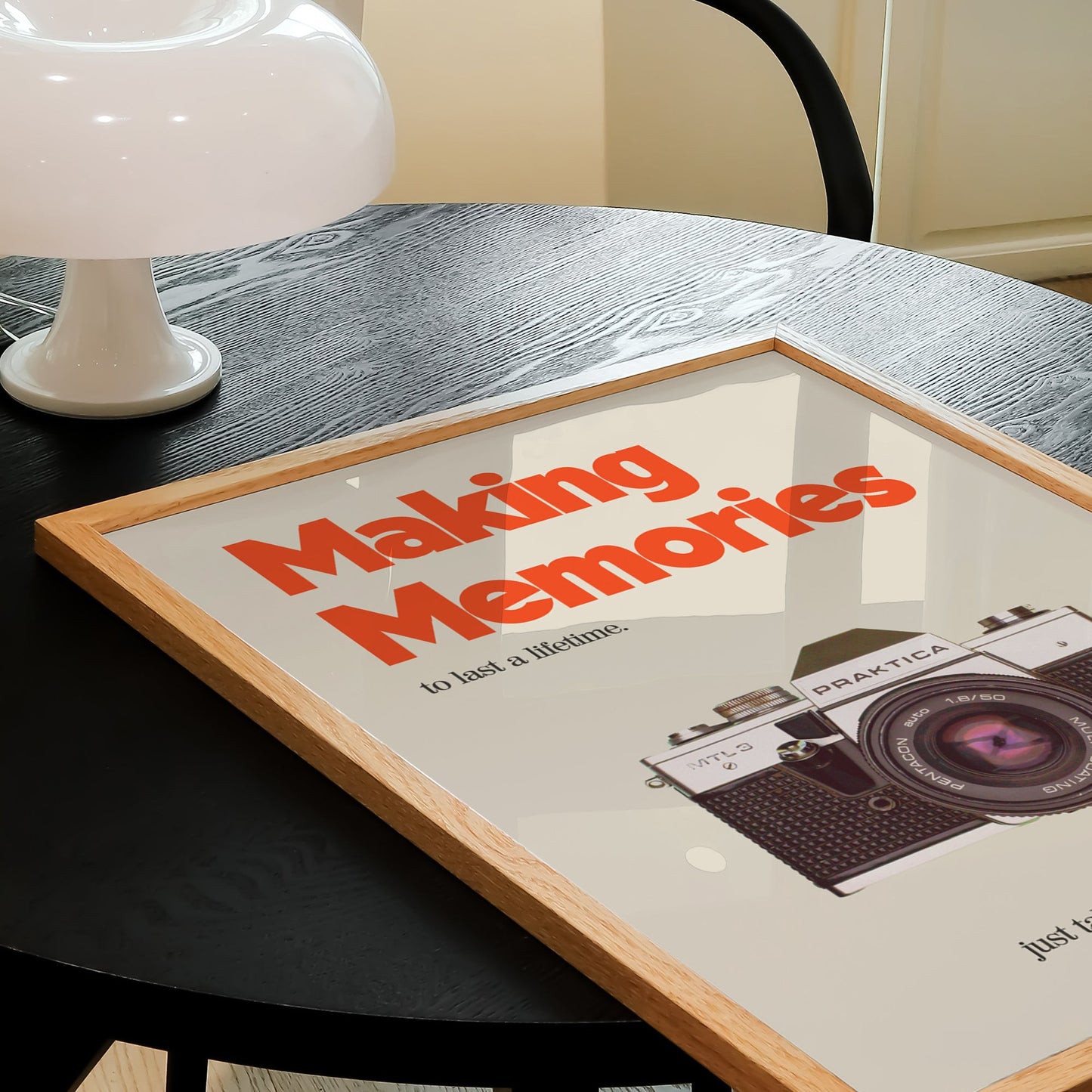 Retro Making Memories Camera Print