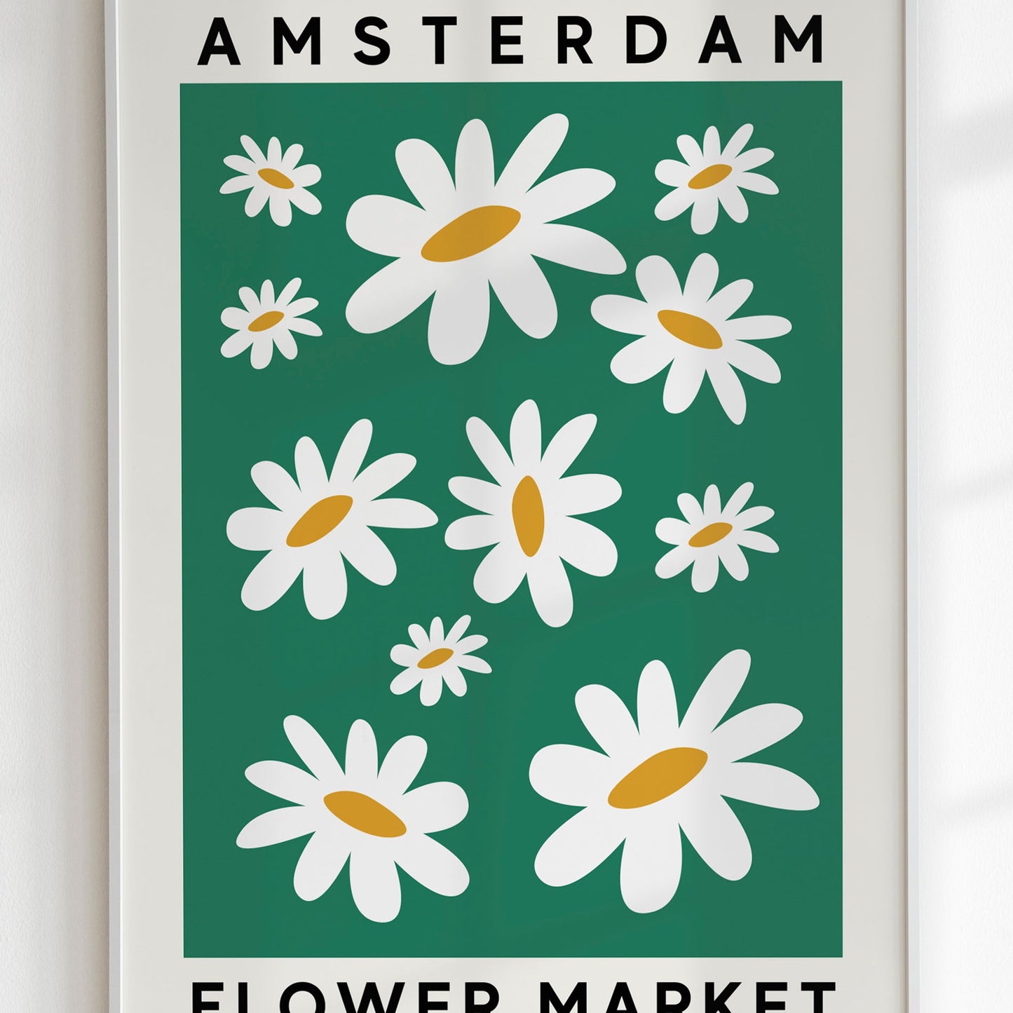 Amsterdam Daisy Flower Market Print