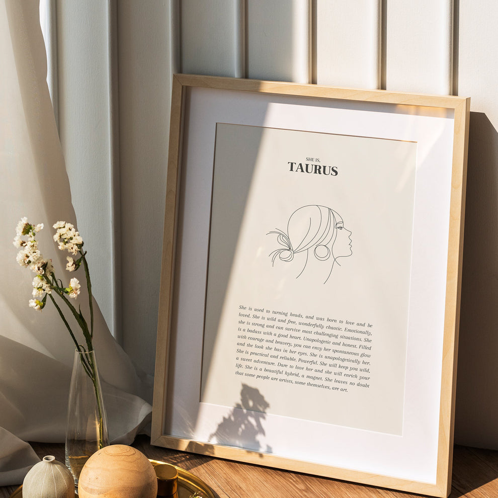 She Is Taurus Print – Lune Club