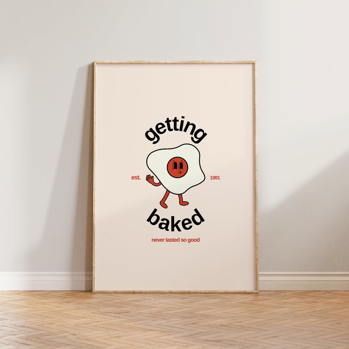 Getting Baked Retro Print