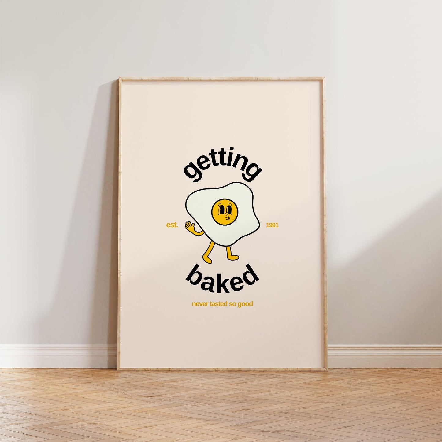 Getting Baked Retro Print