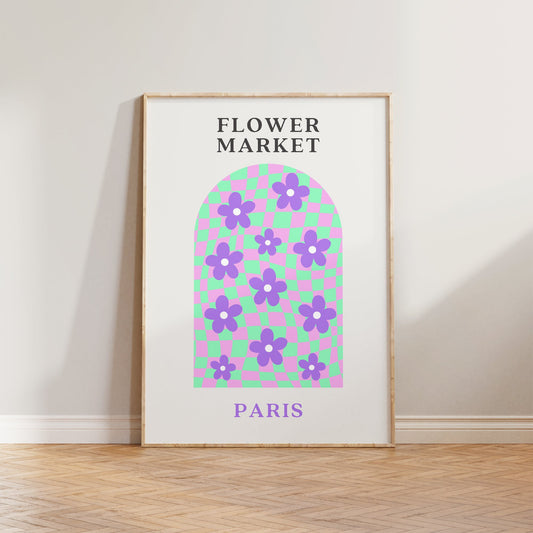 Flower Market Paris Print