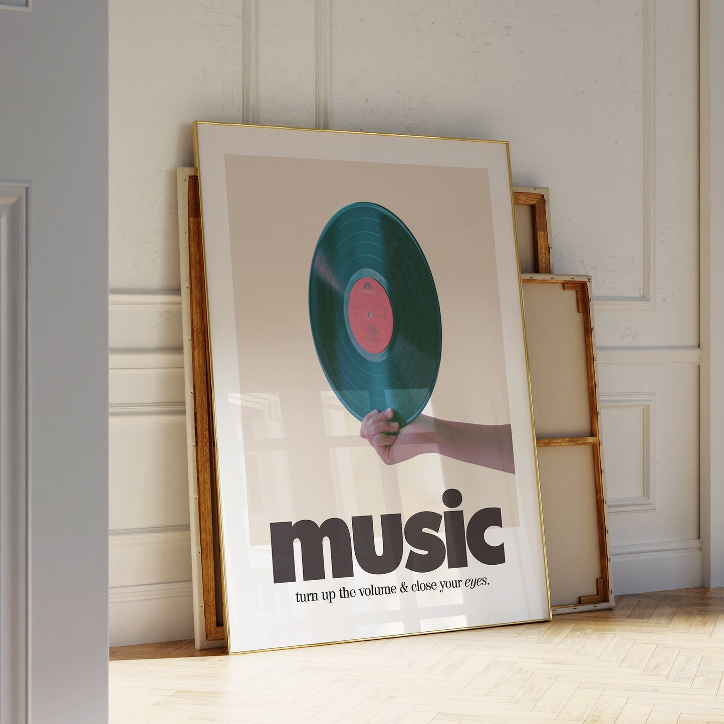 Retro Music Record Print