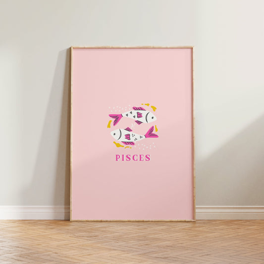 Pisces Pink Print
