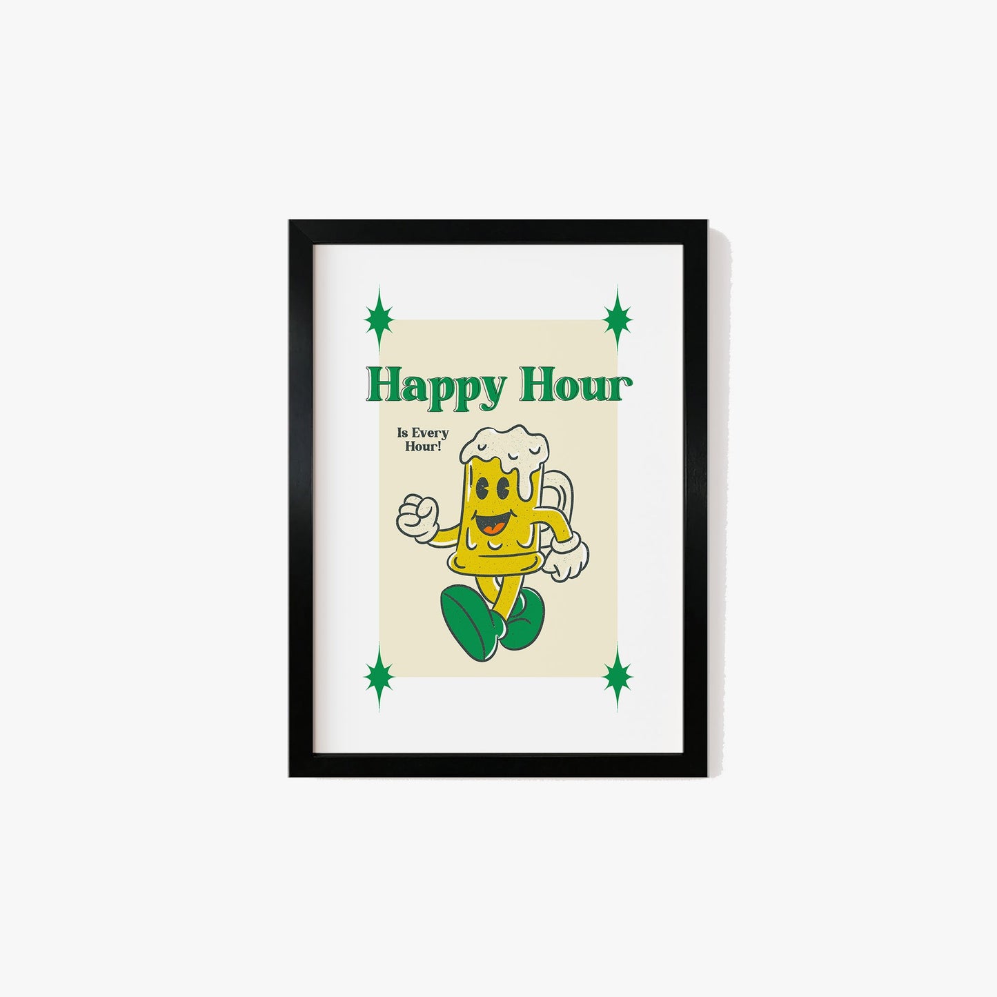 Retro Happy Hour Print