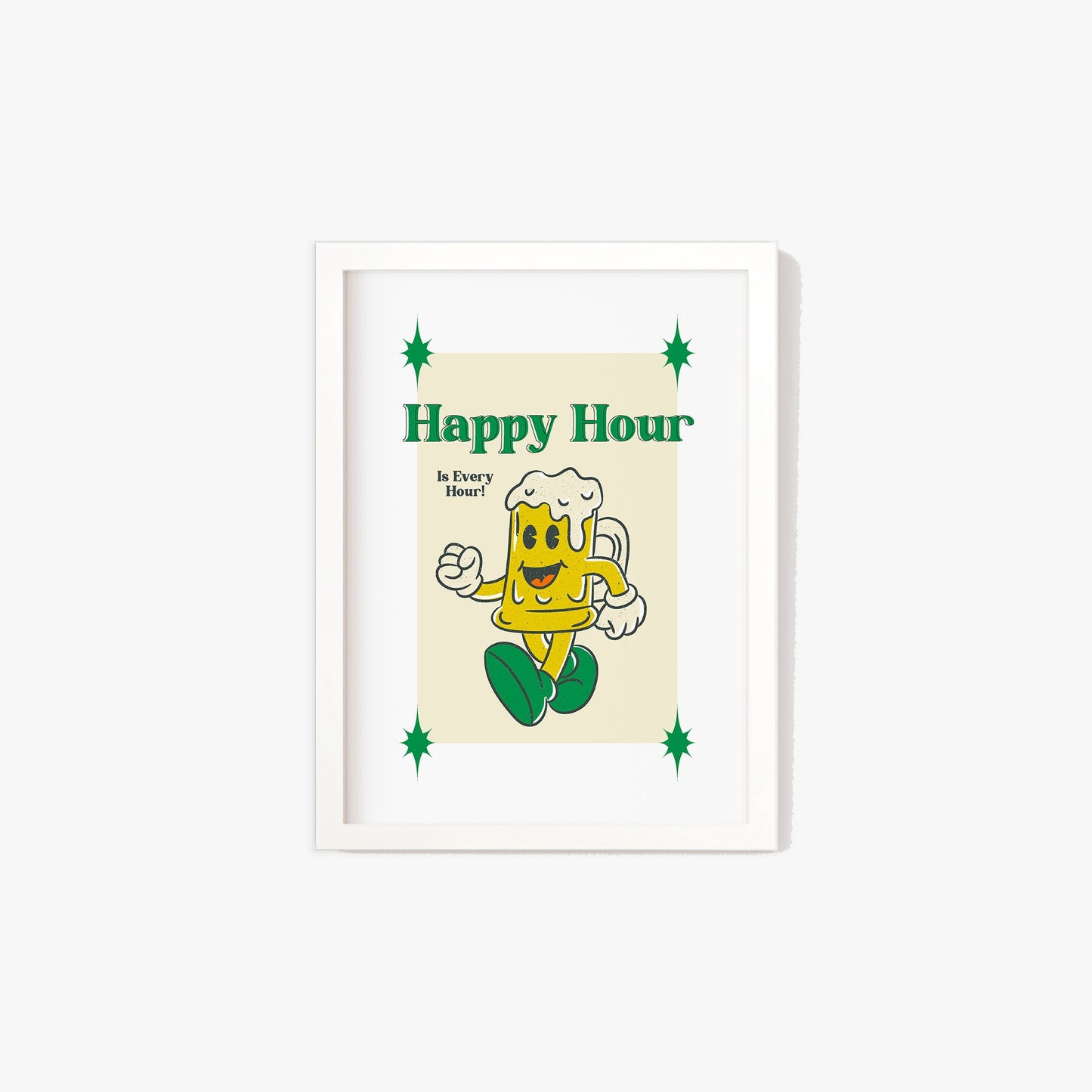 Retro Happy Hour Print