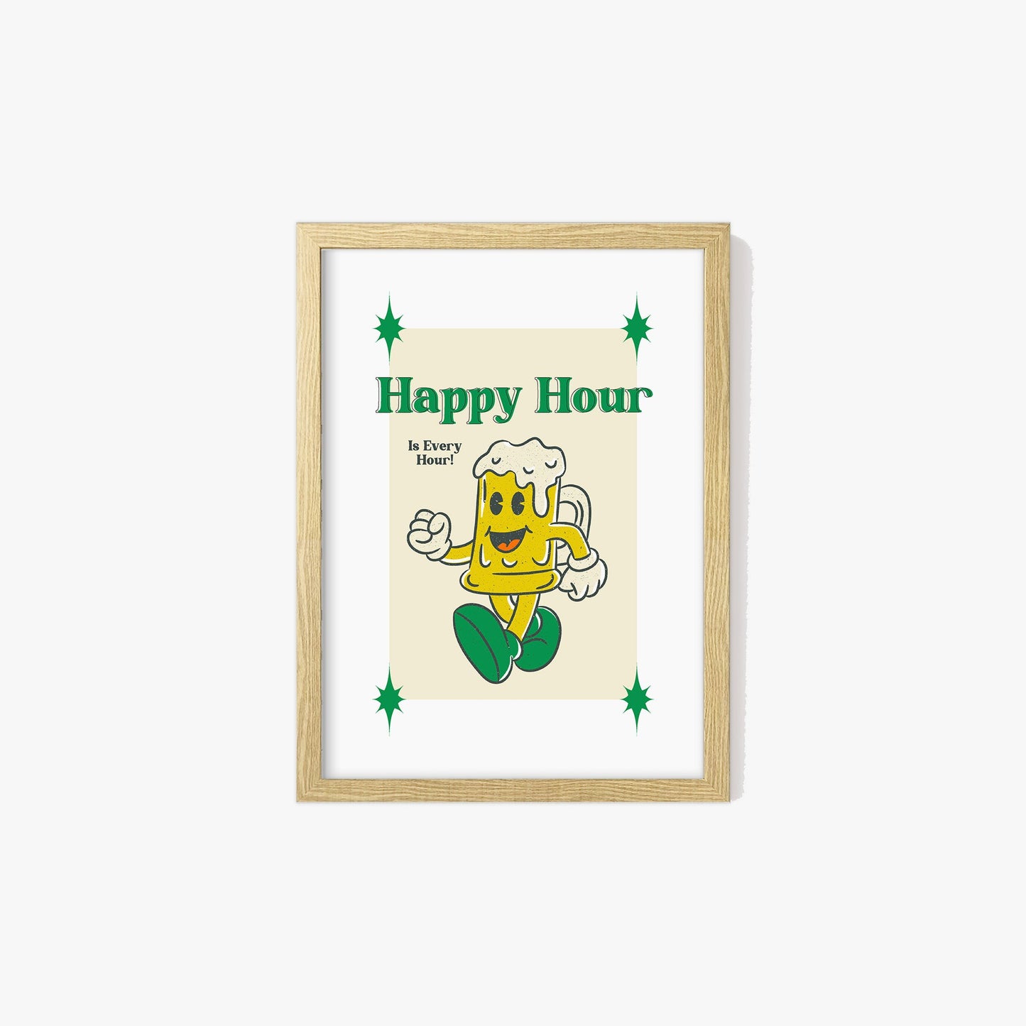 Retro Happy Hour Print