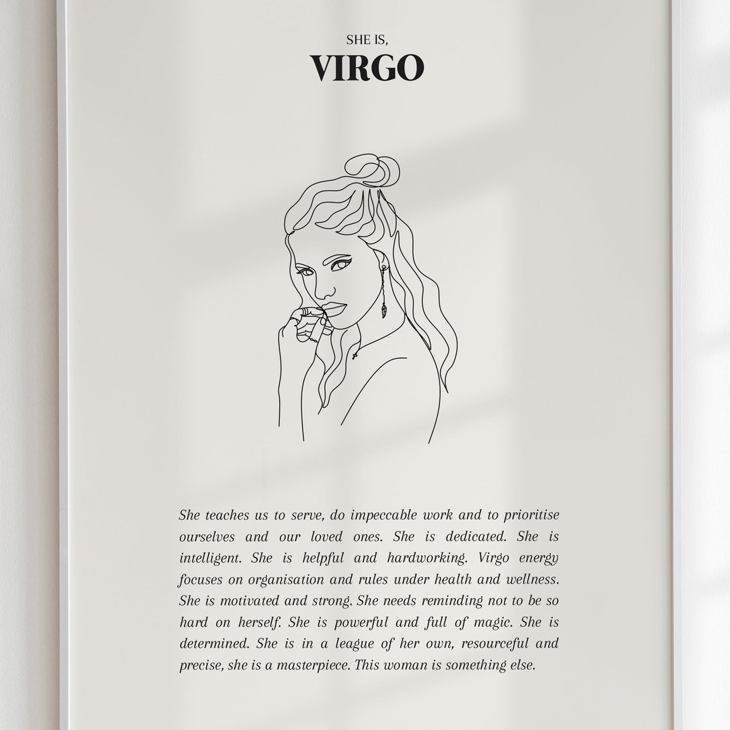 She Is Virgo Print