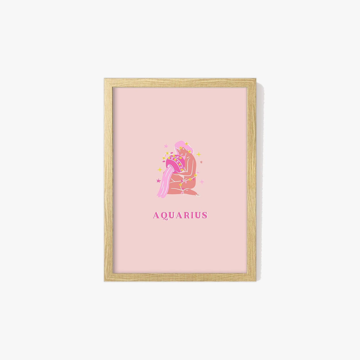 Aquarius Pink Print