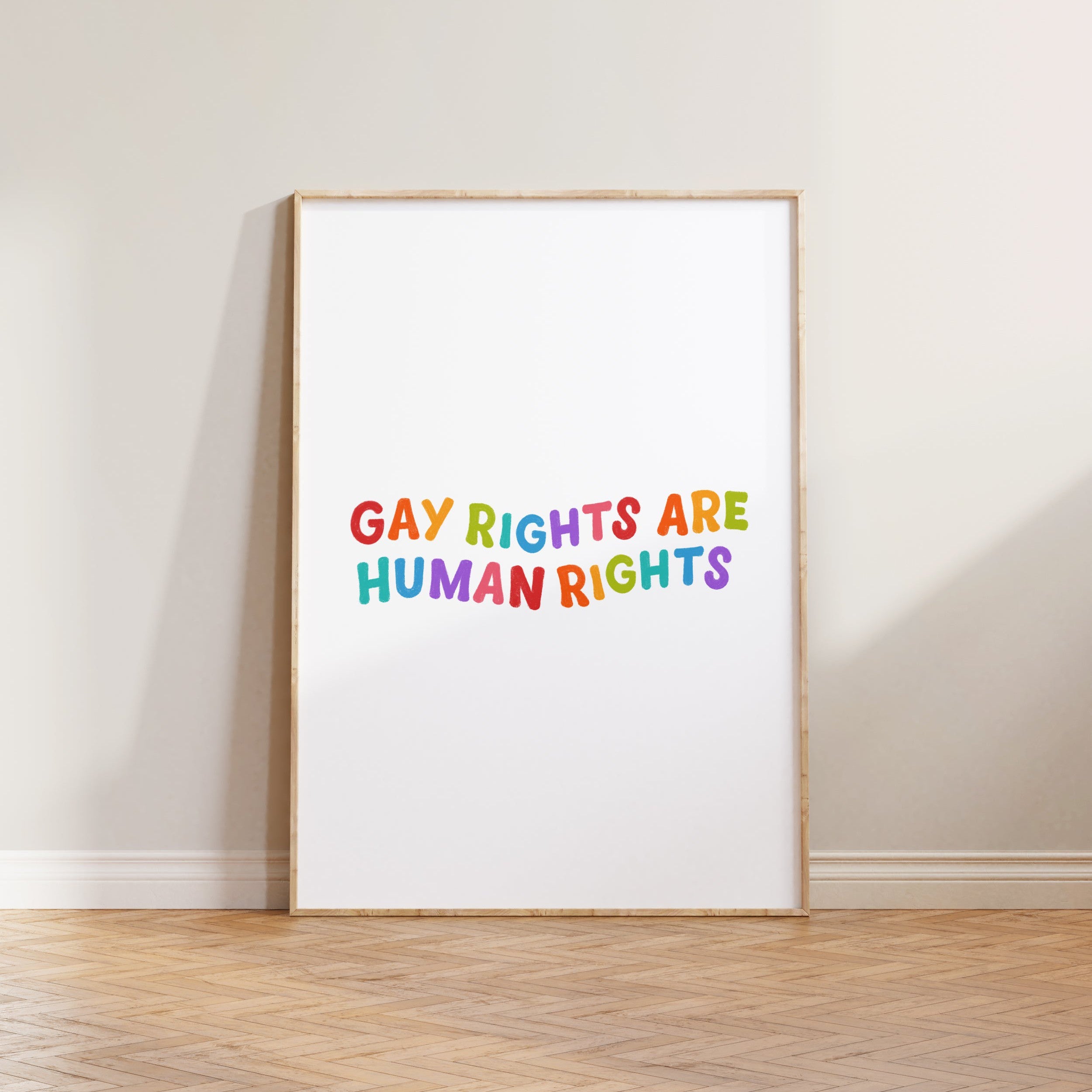 Gay Rights Are Gay Rights Are Human Rights Print – Lune Club