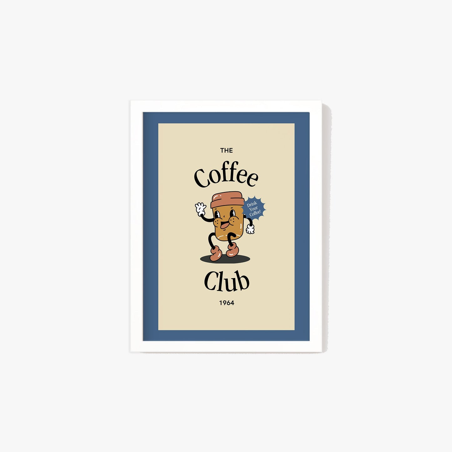 Retro Coffee Club Print