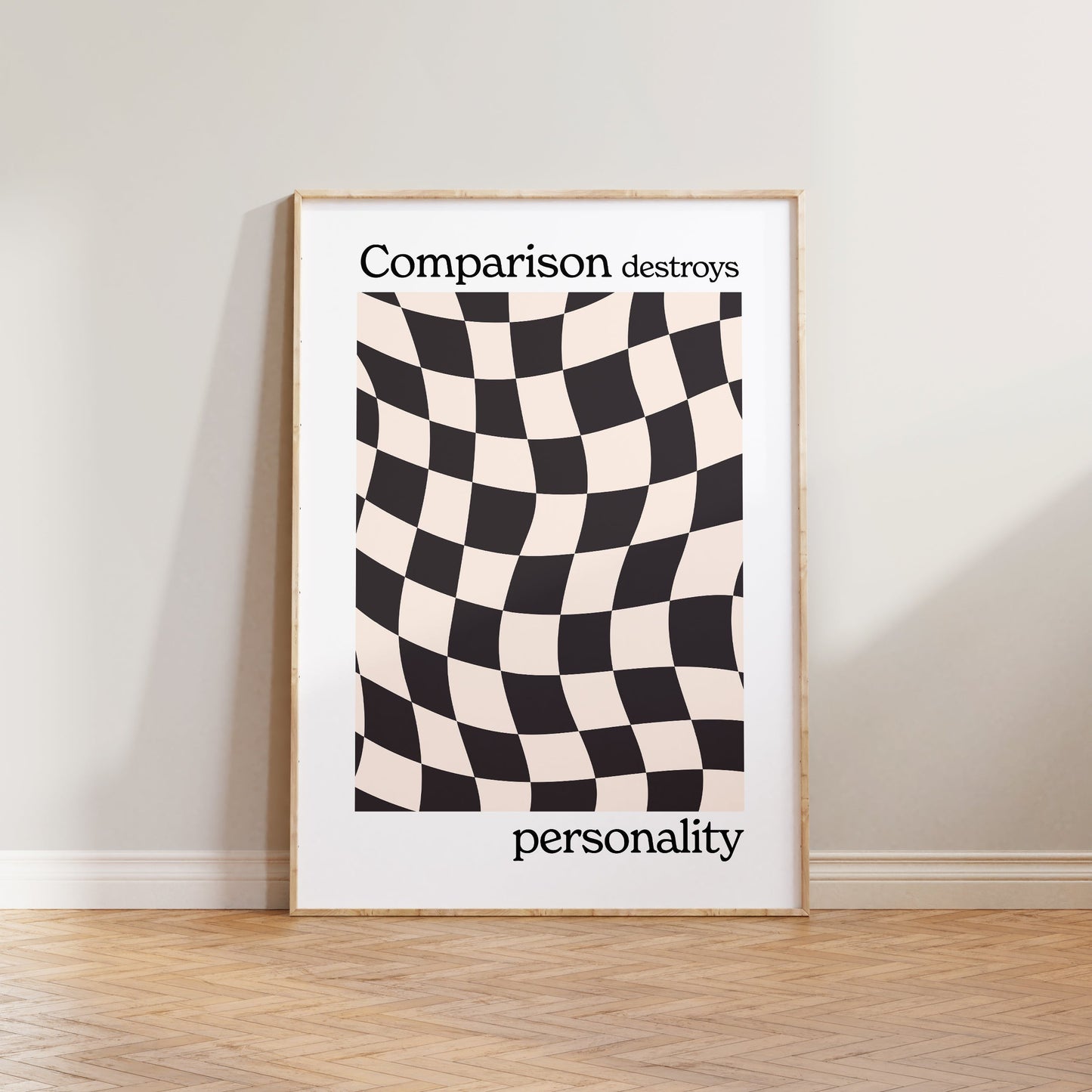 Comparison Destroys Personality Print