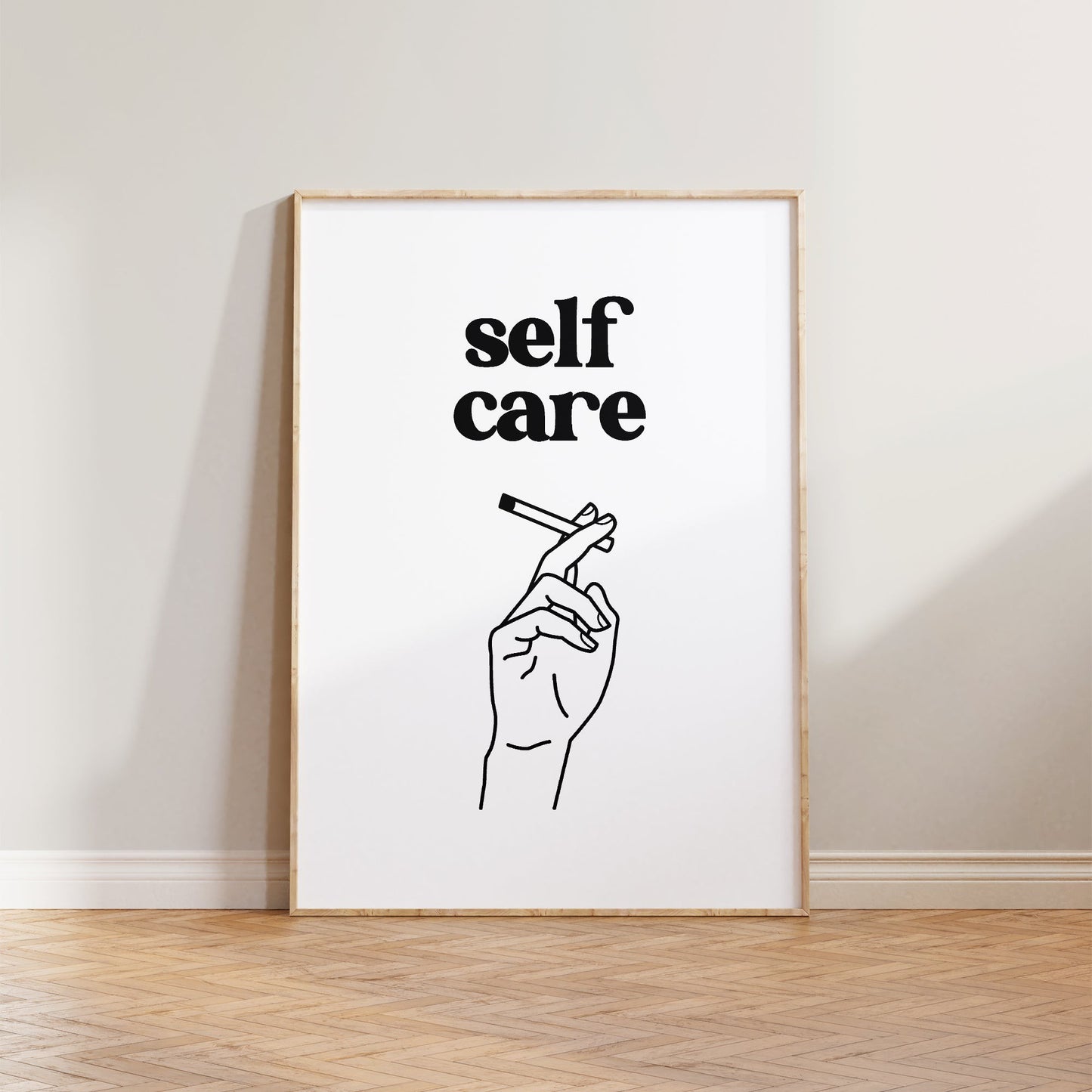 Self Care Smoking Print