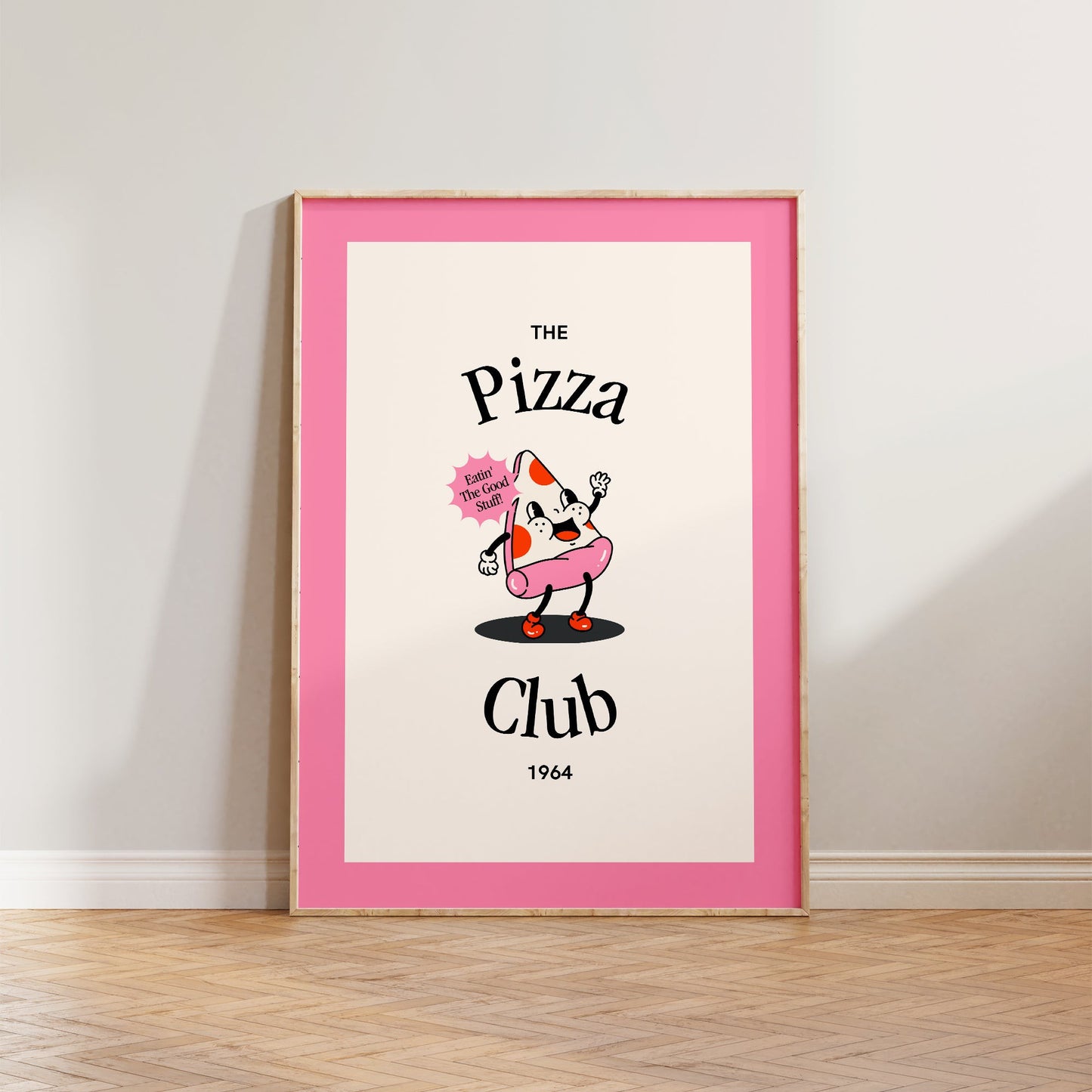 Retro Pizza Club Print