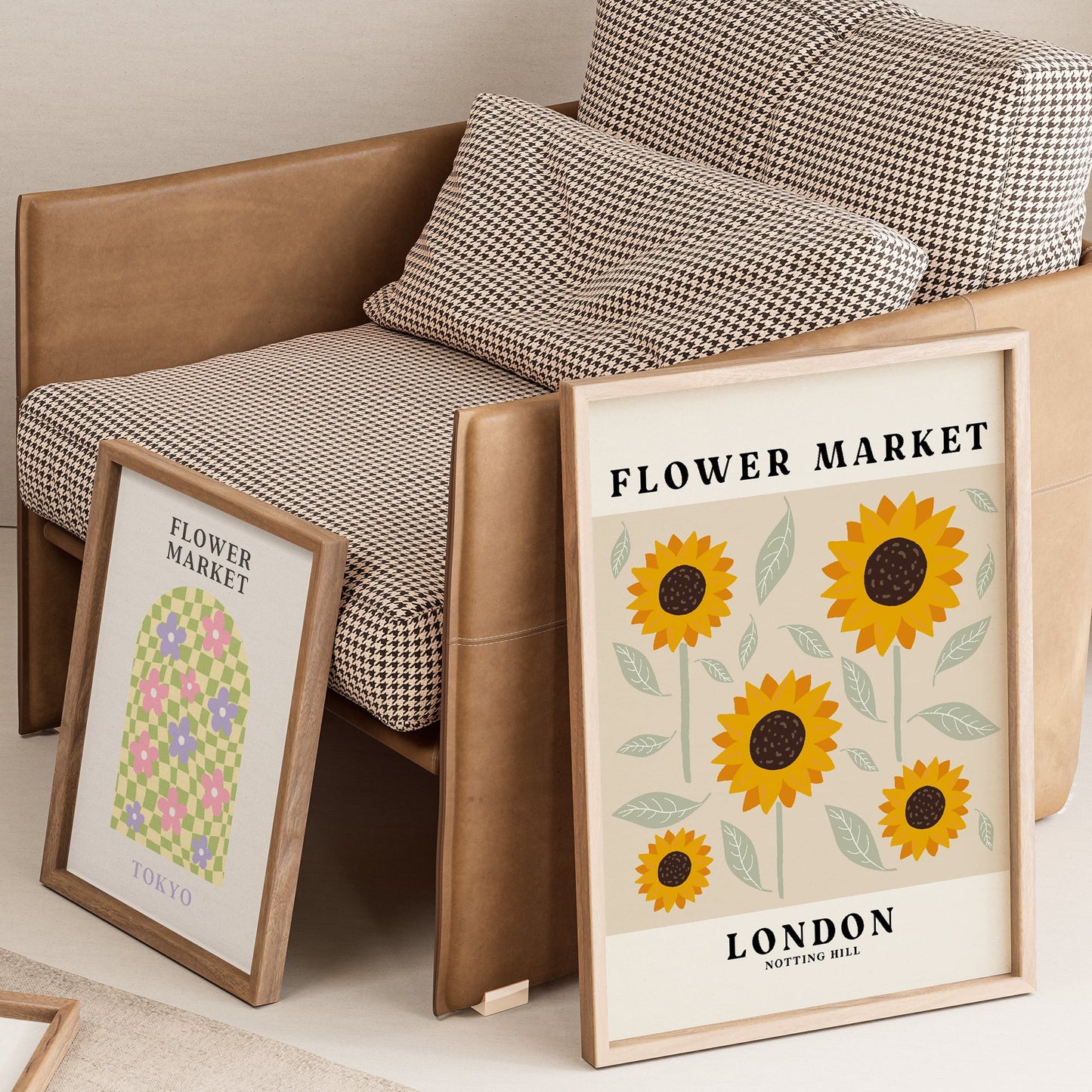 Flower Market Sunflower London Print