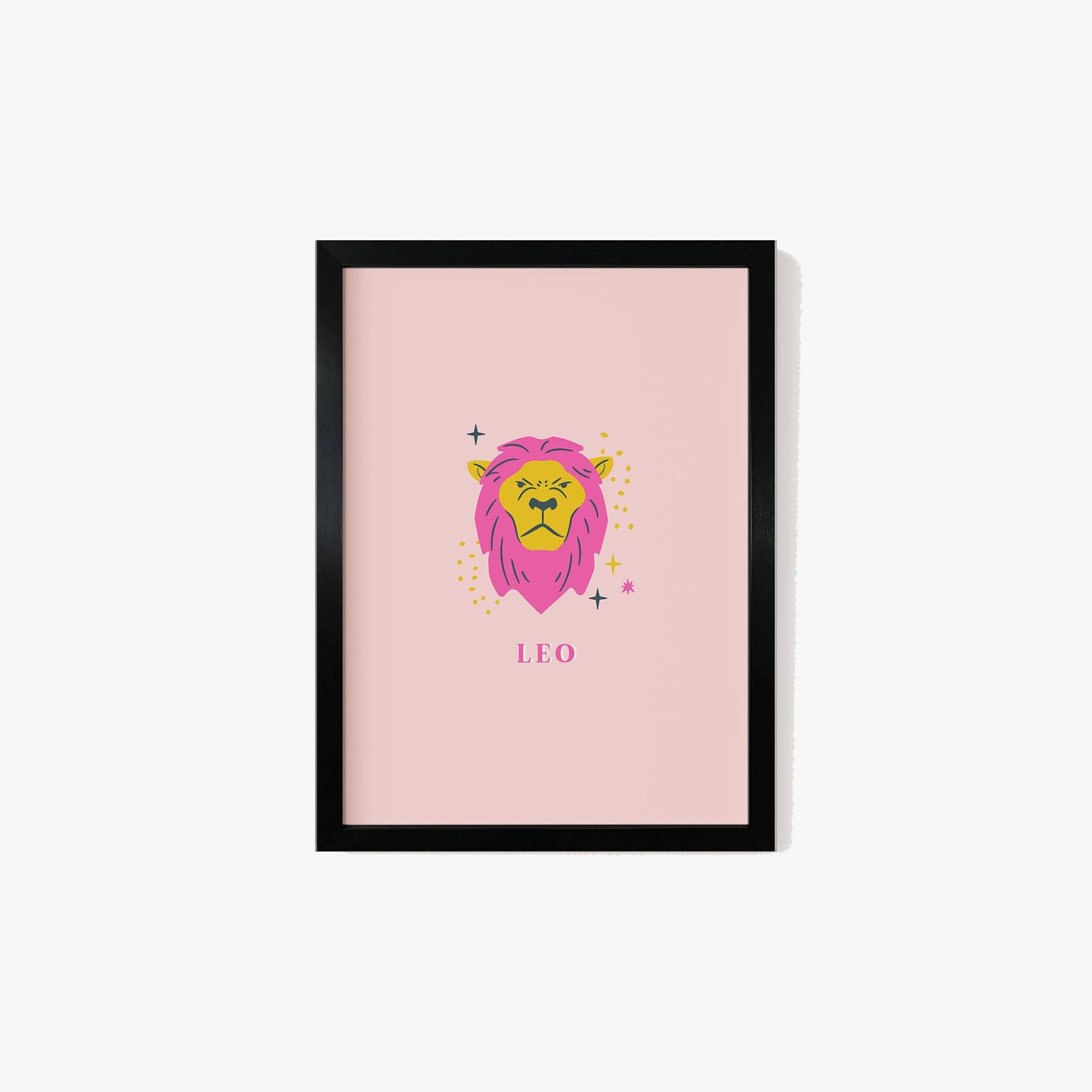 Leo Pink Print