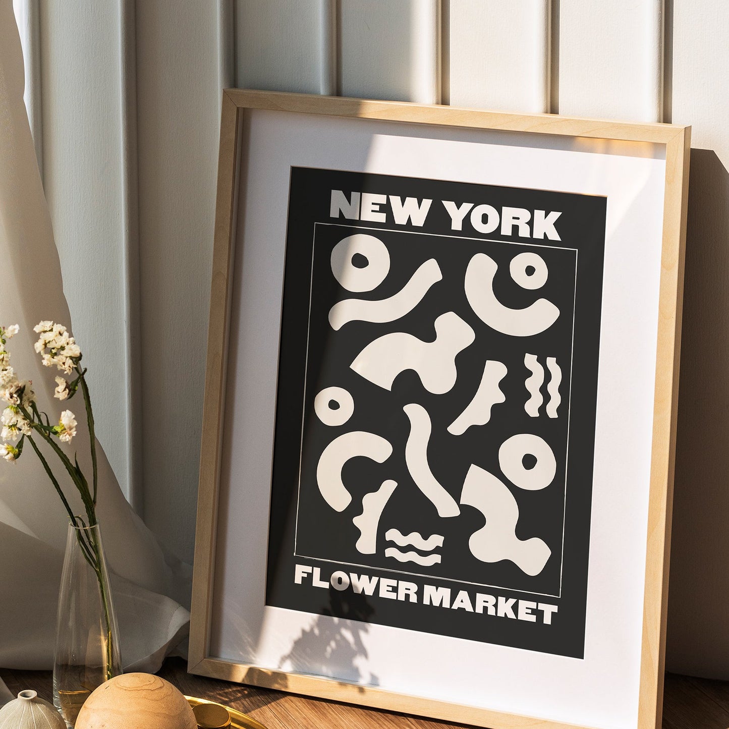 Flower Market New York Print #3