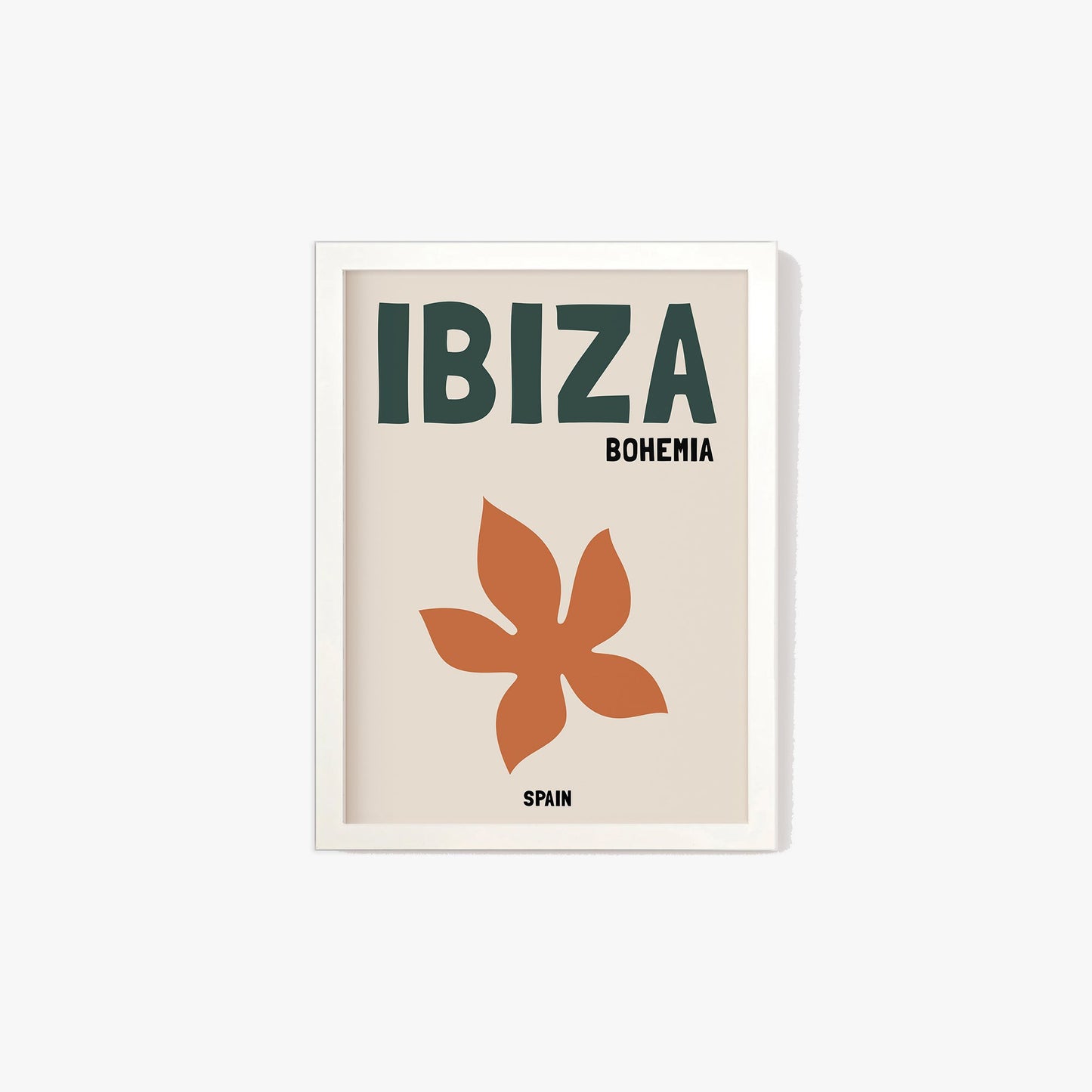 Ibiza Bohemia Beige Travel Print