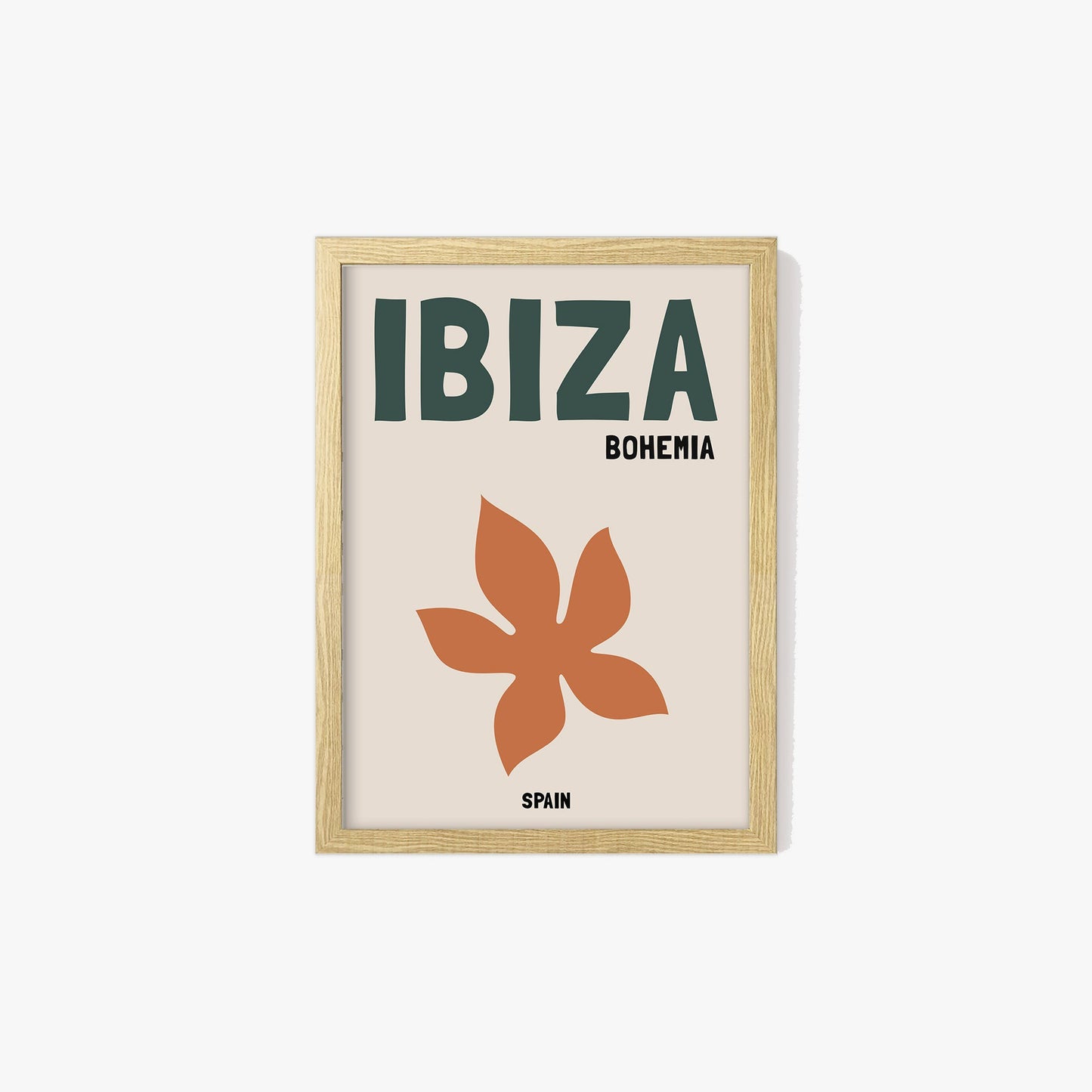 Ibiza Bohemia Beige Travel Print