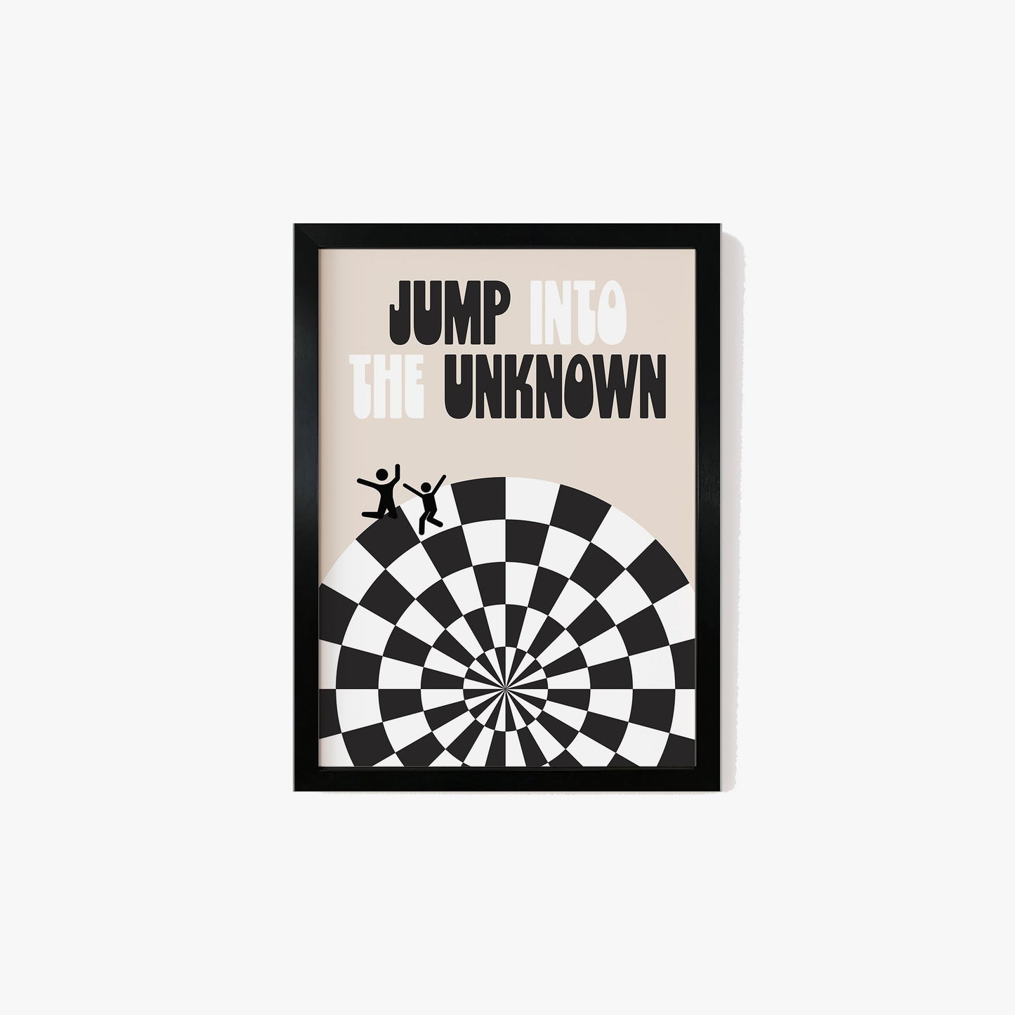 Checkered Jump Into The Unknown Print