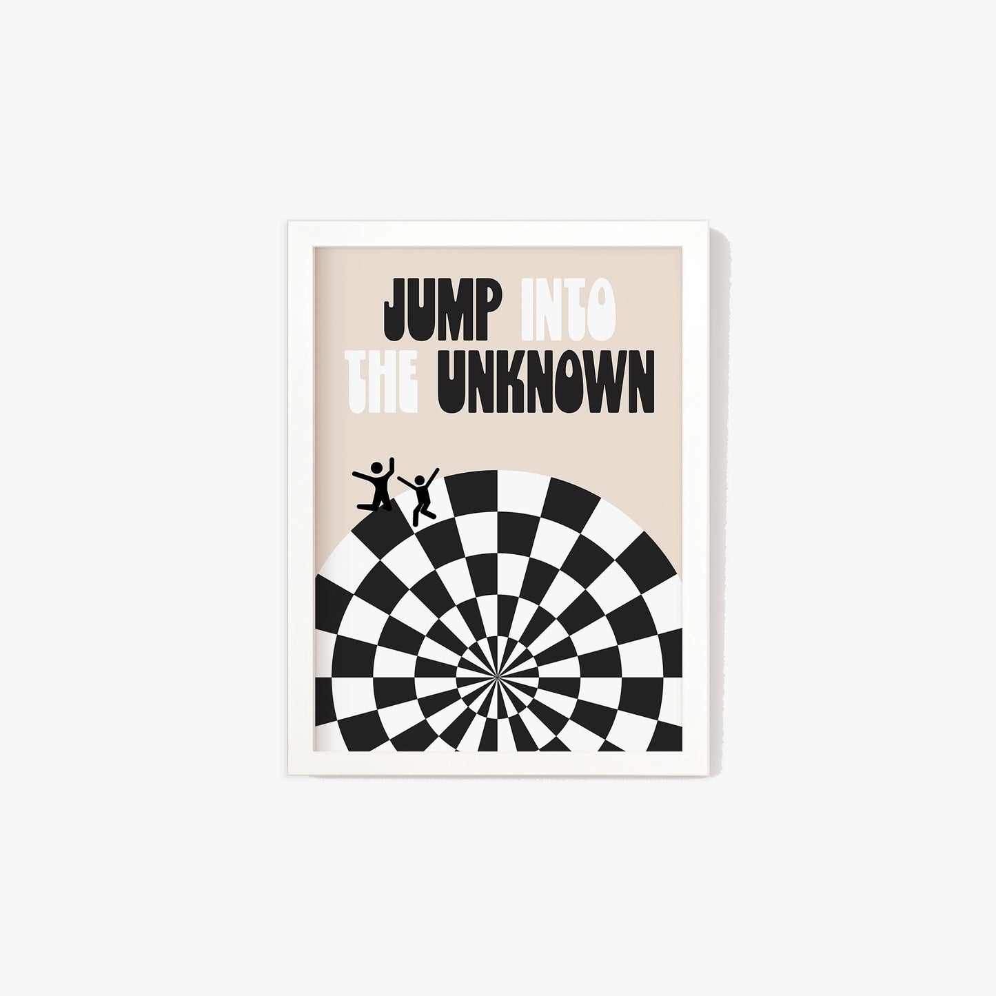 Checkered Jump Into The Unknown Print