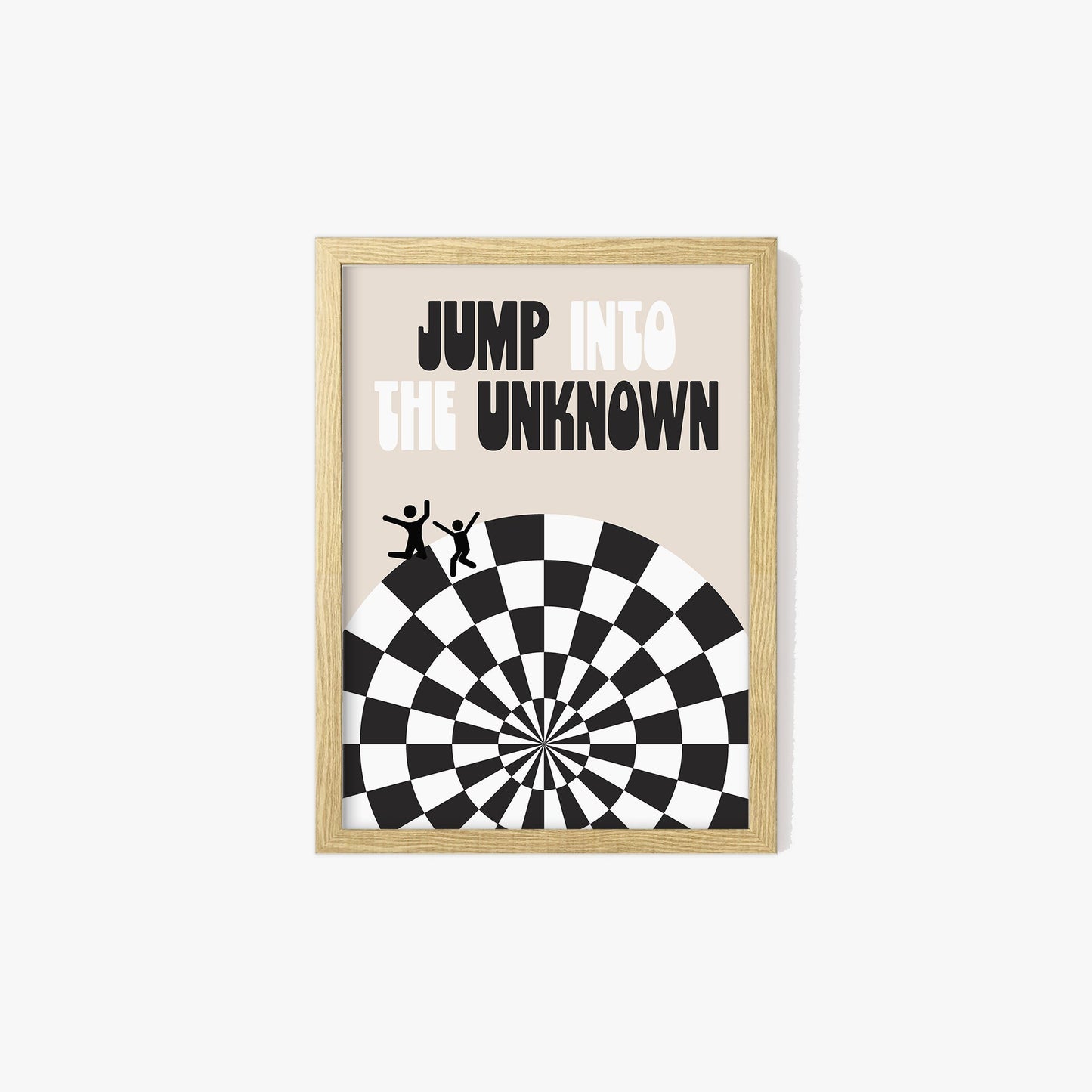 Checkered Jump Into The Unknown Print