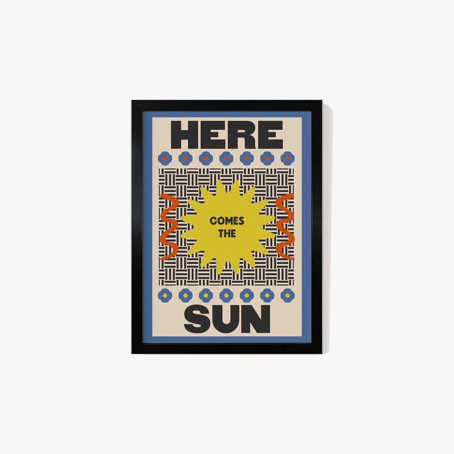 Retro Here Comes The Sun Print