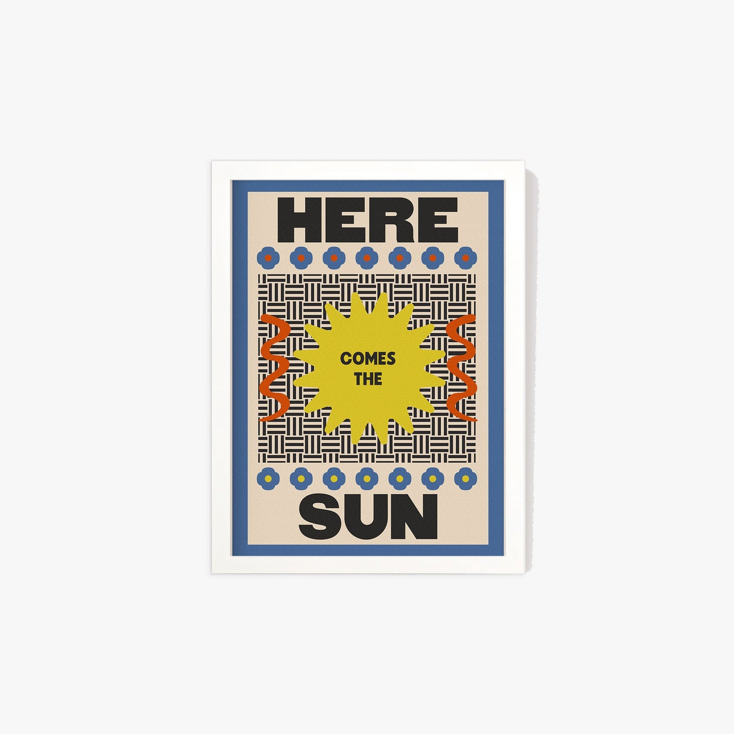 Retro Here Comes The Sun Print