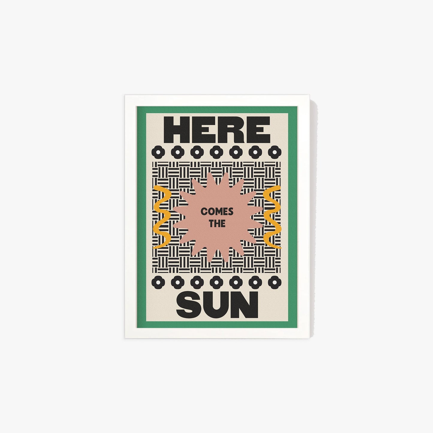 Retro Here Comes The Sun Print