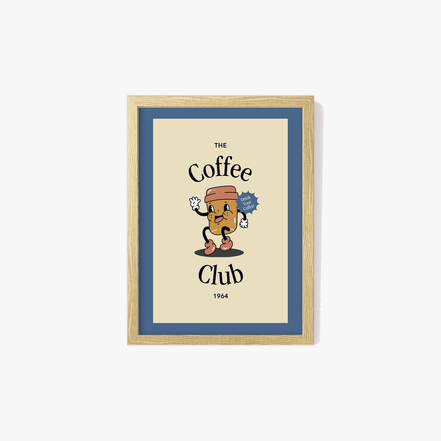 Retro Coffee Club Print