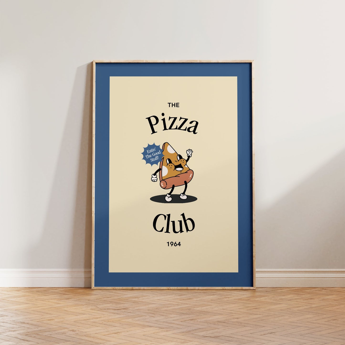 Retro Pizza Club Print