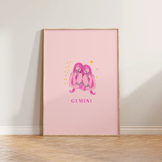 Gemini Pink Print
