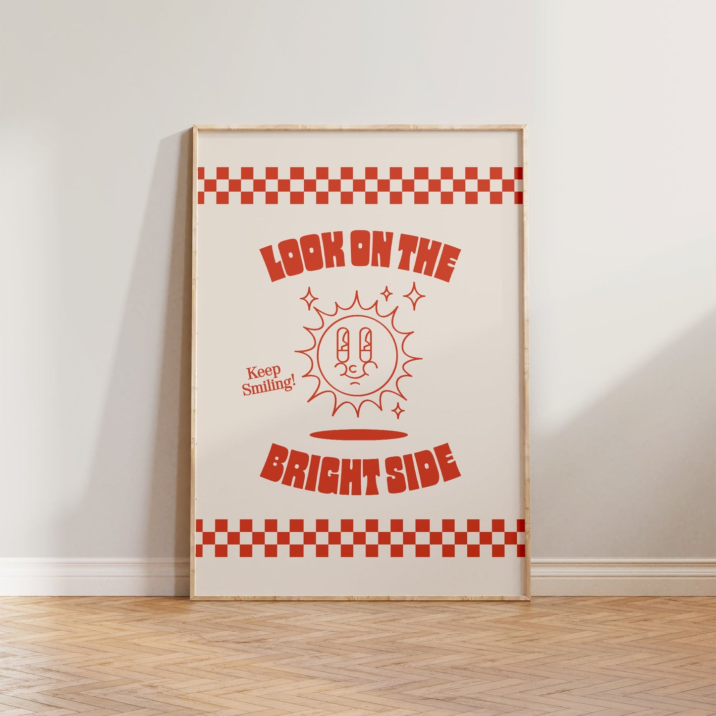 Retro Look On The Bright Side Print