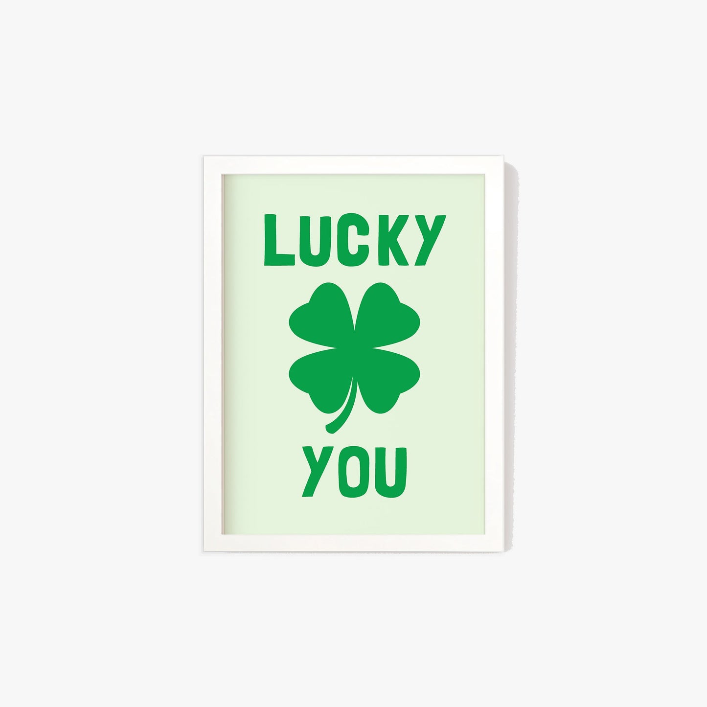 Lucky You Clover Print